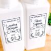 詰め替えボトルラベル | かわいいカフェ風洗剤ラベル。楽しくお洗濯やお掃除を＋＋